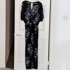 Black Floral Jumpsuit